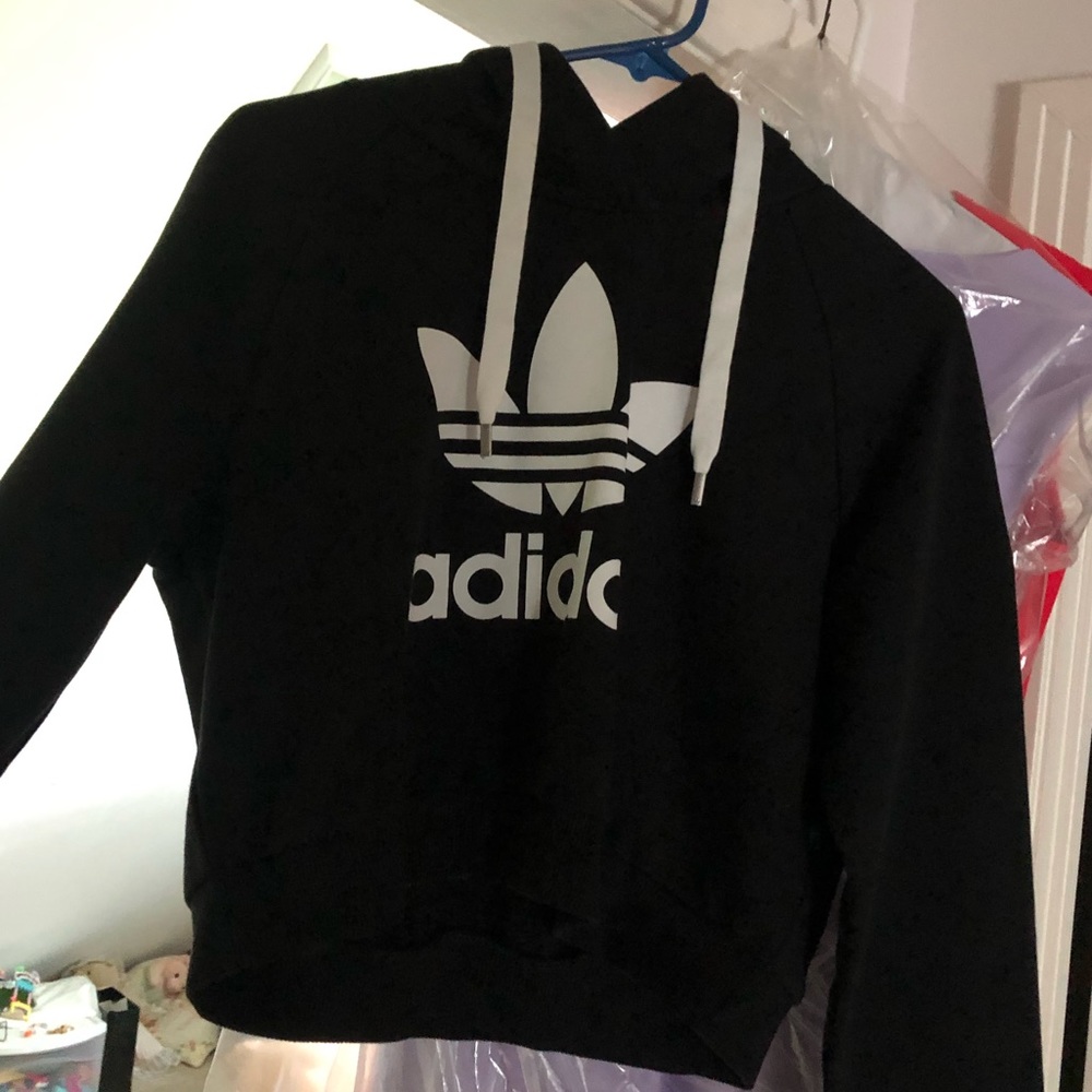 adidas sweat shirt crop